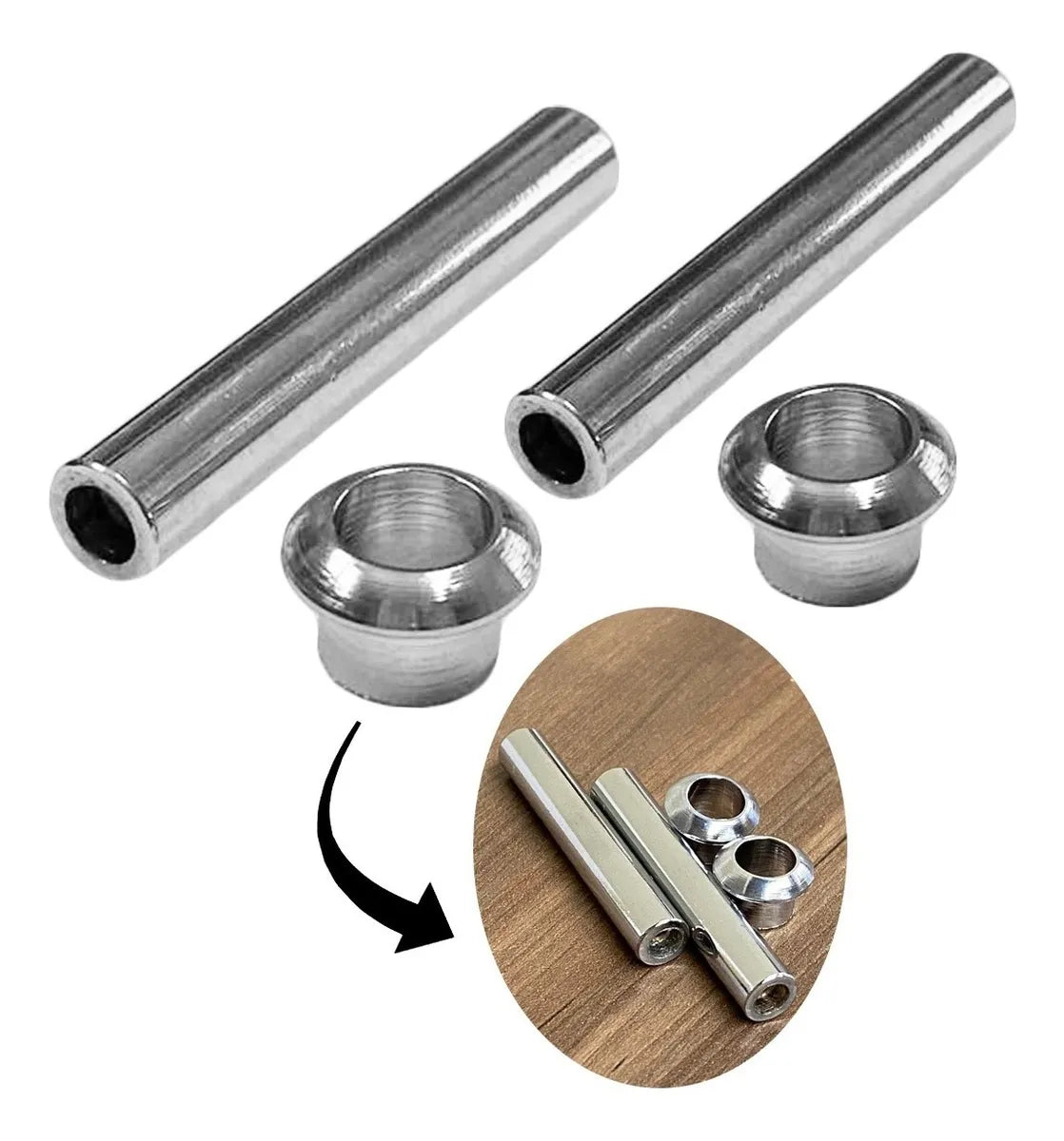 Chrome Door Lock Pin for VW Beetle, Variant, TL, Brasilia, Kombi