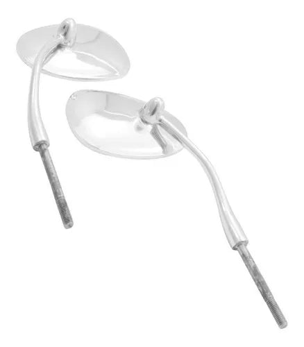 Par Espelho Retrovisor Standard Beetle VW AR-COOLED 1200 1300 Oval Split