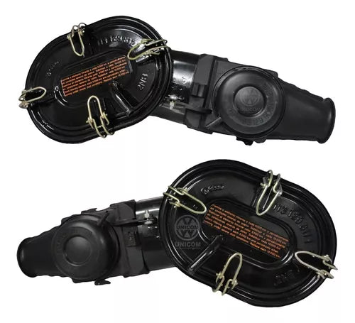 Jogo Filtro Ar Completo Esquerdo+ Direito Fusca Alc Original Vw BEETLE CARBURADURES DUPLA 34