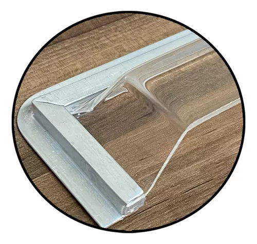 Kombi - BEETLE Window Rain Gutter - Acrylic - Crystal - Pair