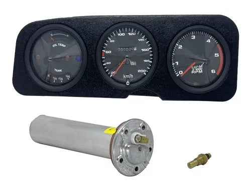 Painel Instrumentos Beetle Porsche Modelo Tetinha Preto