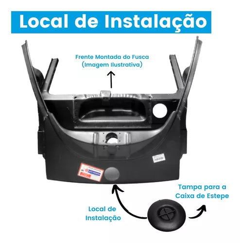 Set of Round Front Spare Box Cover Vw Beetle