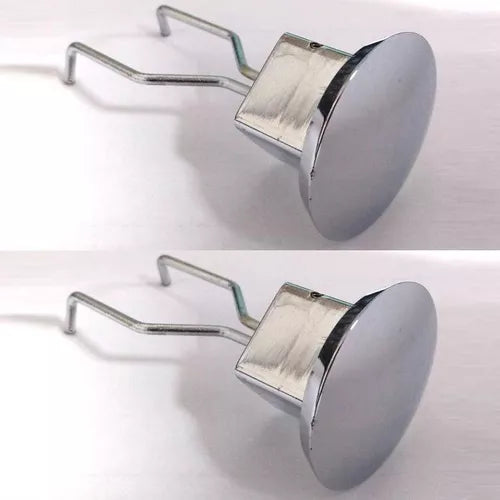 Pair Chrome Covers Jack Support Hubcap Remover Beetle Up to 76 VW ARCOOLED