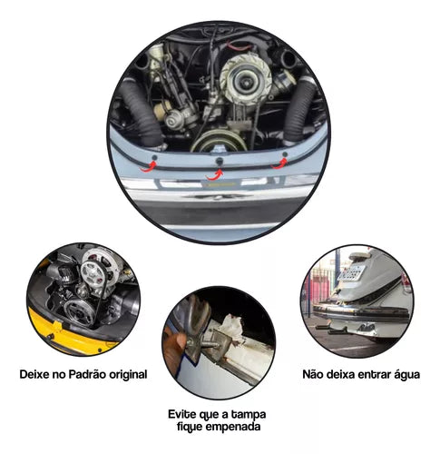 Shim / Rear Hood Stop / Beetle Engine Cover 5 Pieces VW ARCOOLED LINE