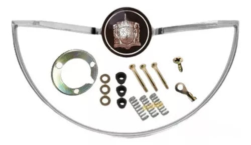 180 Degree Rim Arc And Steering Wheel Horn Button Vw Calice Fusca 1960 To 1973