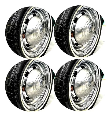 Set 4x Kdf Hubcap Vw German Kombi Beetle Wheel Clamp 5 Holes