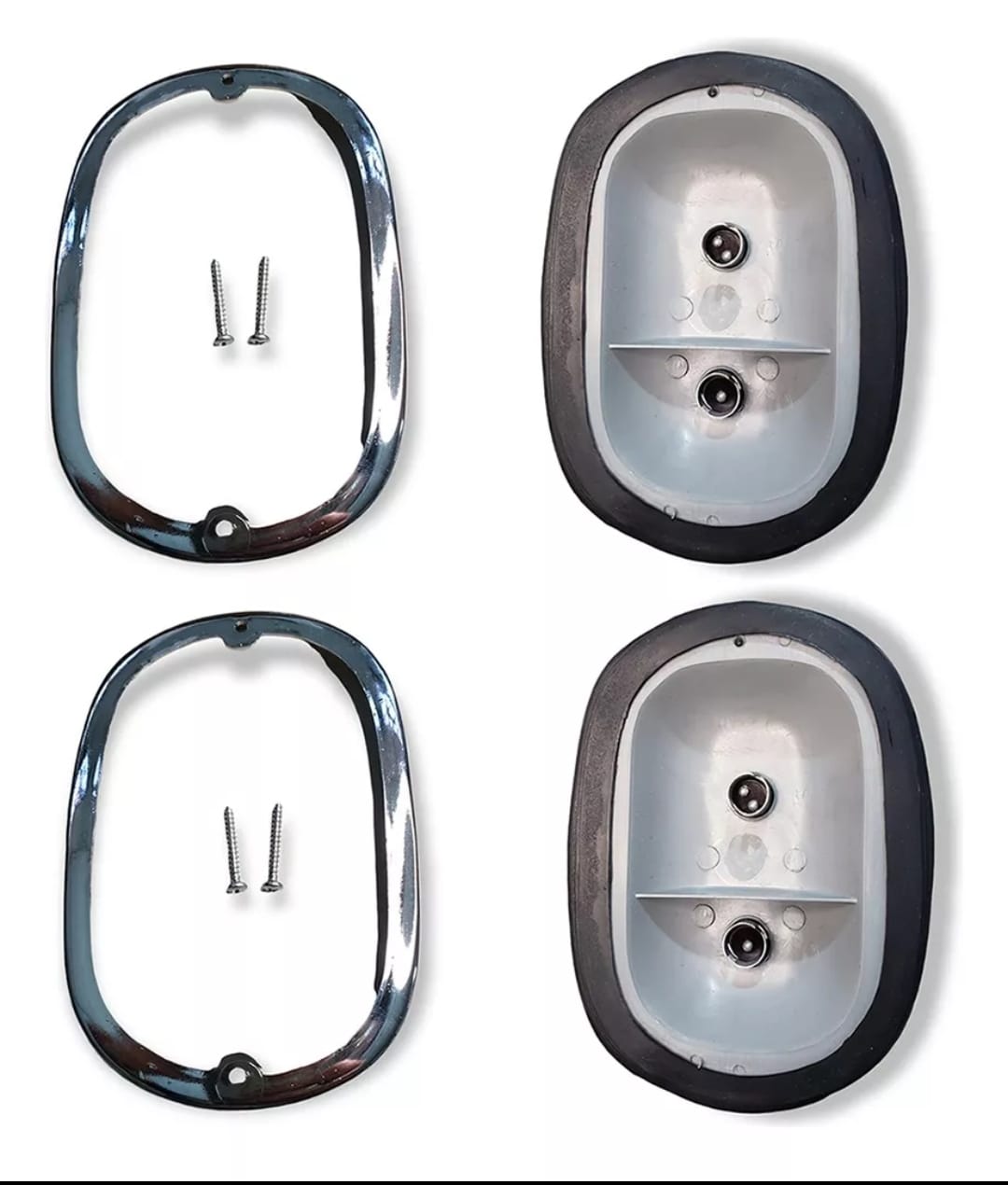 Par lanternas acrílico completo