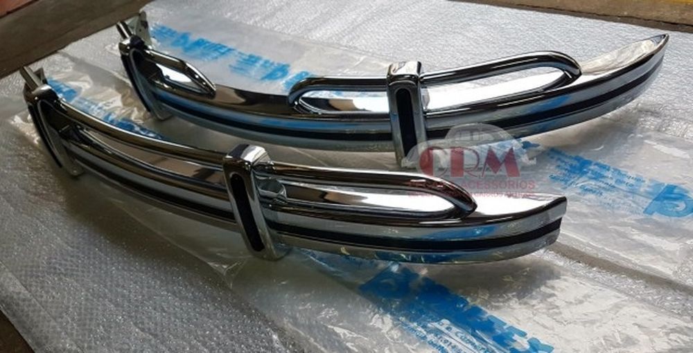 Bumpers dupla Beetle VW stainless steel model Fuscão