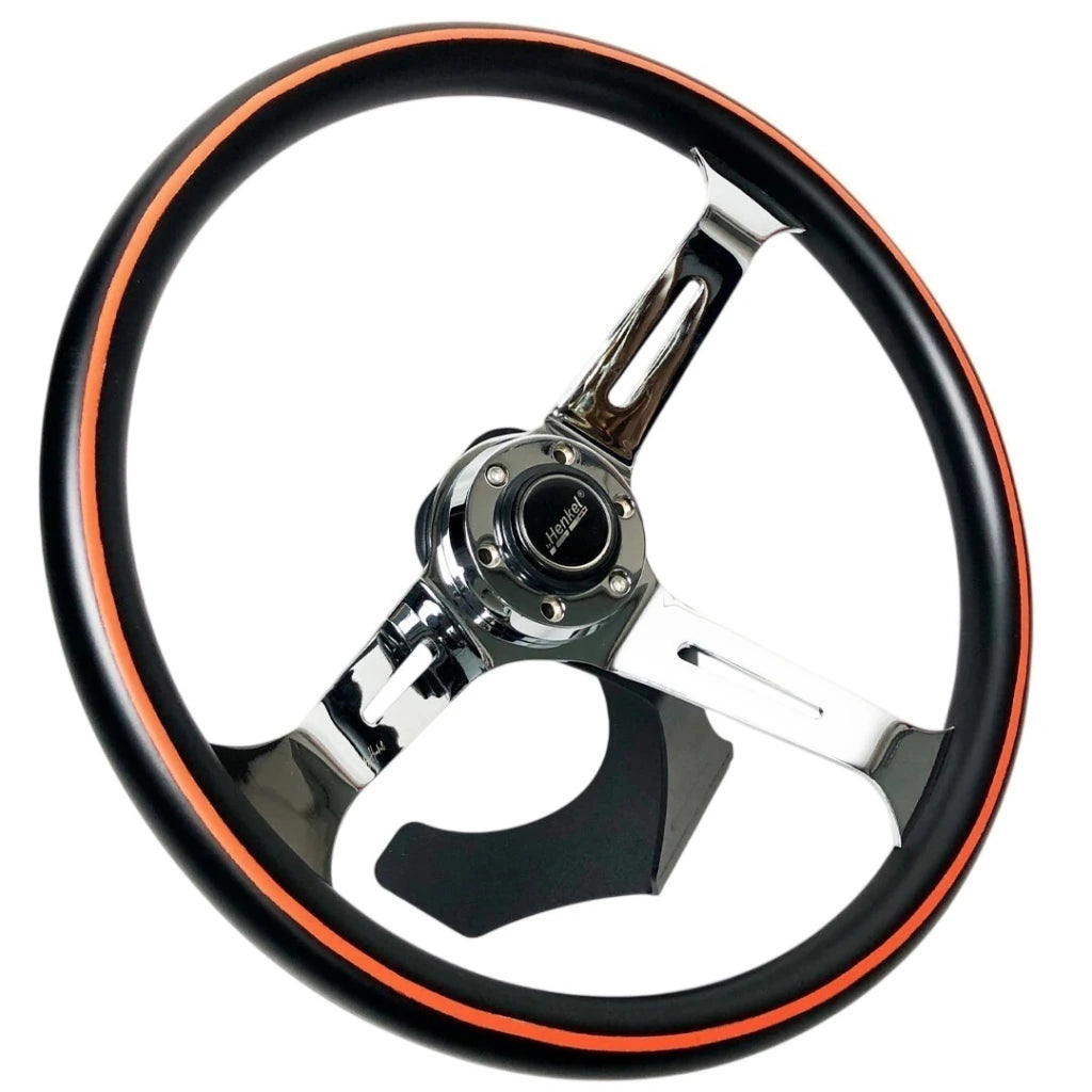 Steering wheel by Henkel GT.375 - ORANGE/VIBRANT RED TRIM