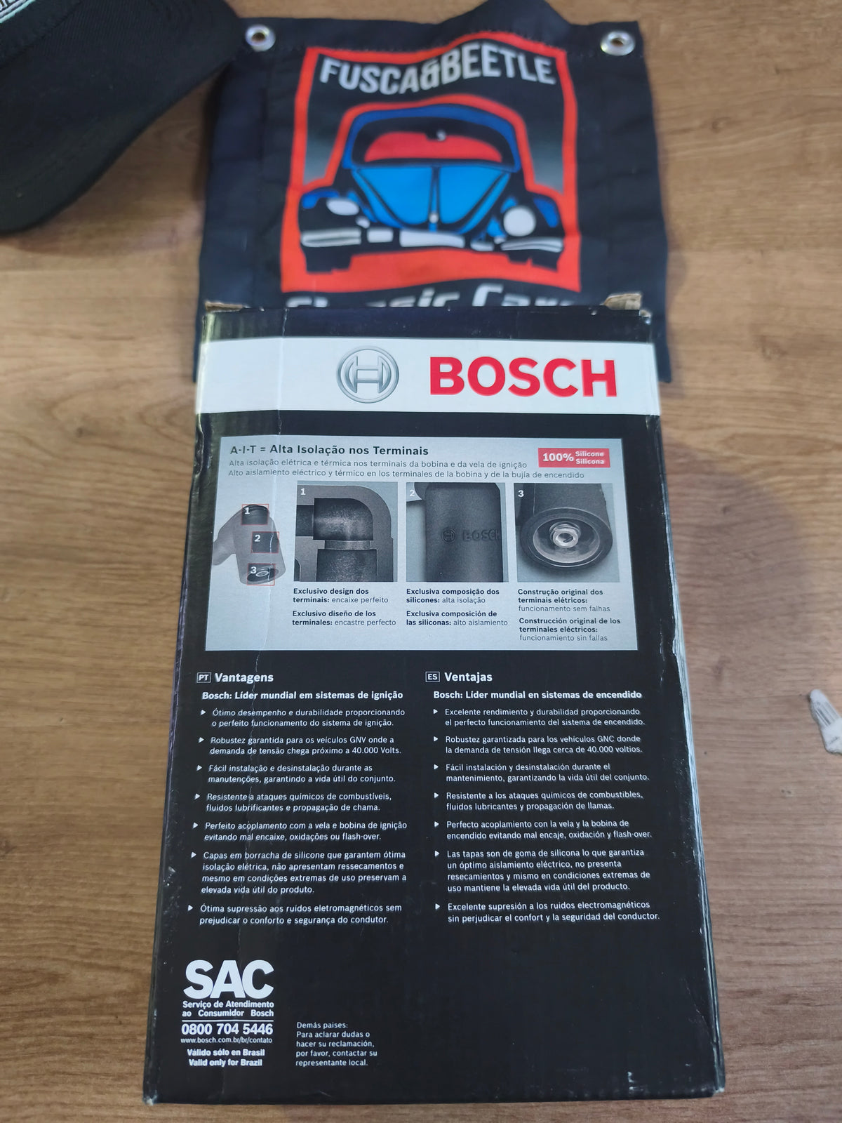 Spark Plug Wires and Distributor Cover Kit Bosch Beetle Beetle 1300,1600 AIR COOLED ENGINES