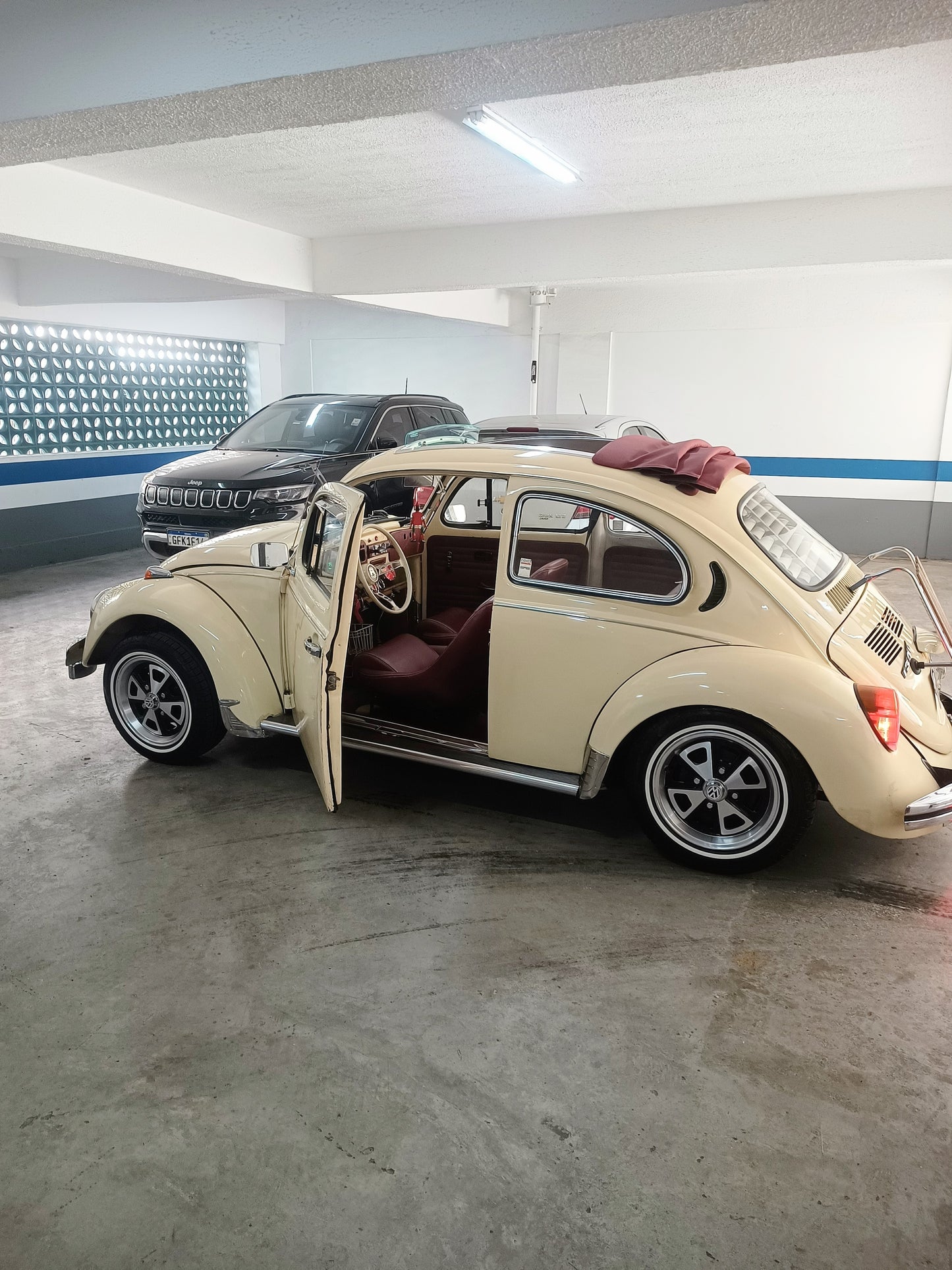 SET OF 4 White Stripe Fillet Beetle Kombi 15 FITS ALL BEETLE & CLASSIC CARS