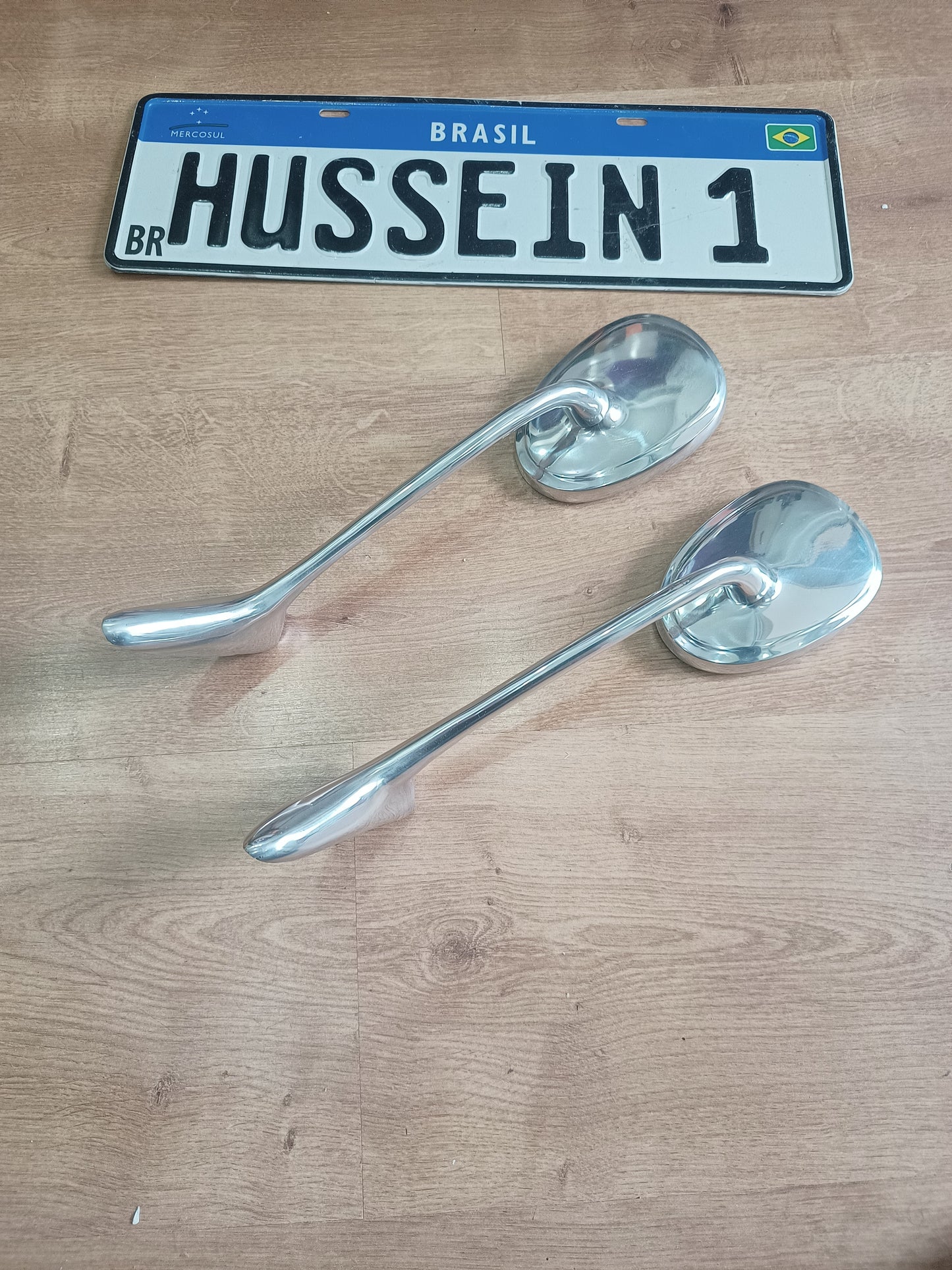 Pair Rear View Mirrors (Swan )BEETLE VW AR-COOLED Albert California USA Style 1958 TO 1969