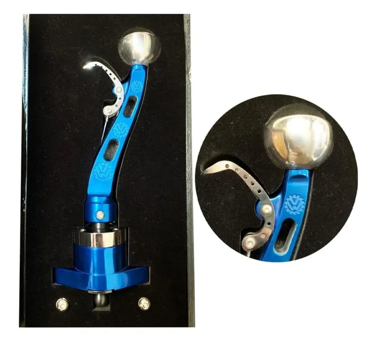 Vintage Speed Black Mamba Gear Shifter, Black or Blue colour - Base: Beetle (1950-1979), Karmann Ghia (1960-1974), Type 3 (1962-1973)