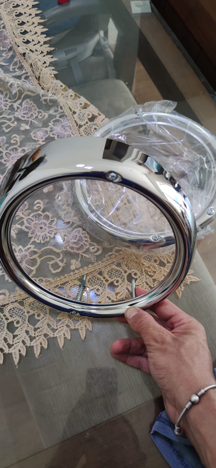 Par aro metal cromados