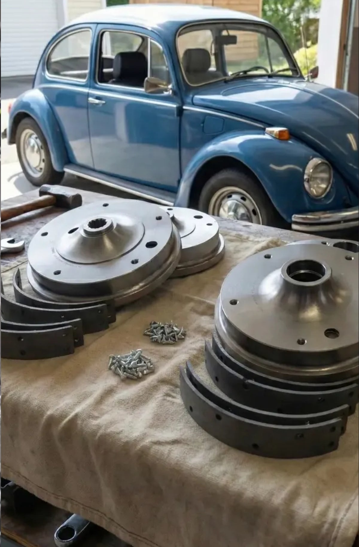 Disc Brake Set Front & Rear For VW Beetle Carocha Coccinelle Escarabajo Kaefer