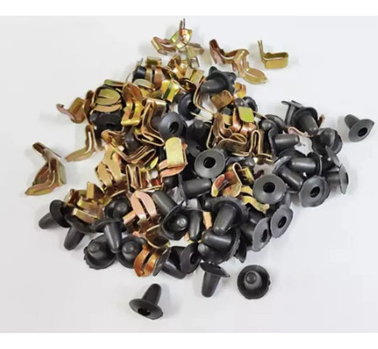 Kit of Clips for Upholstery Brasilia Door, Upper Side Panel, Metal 100pcs