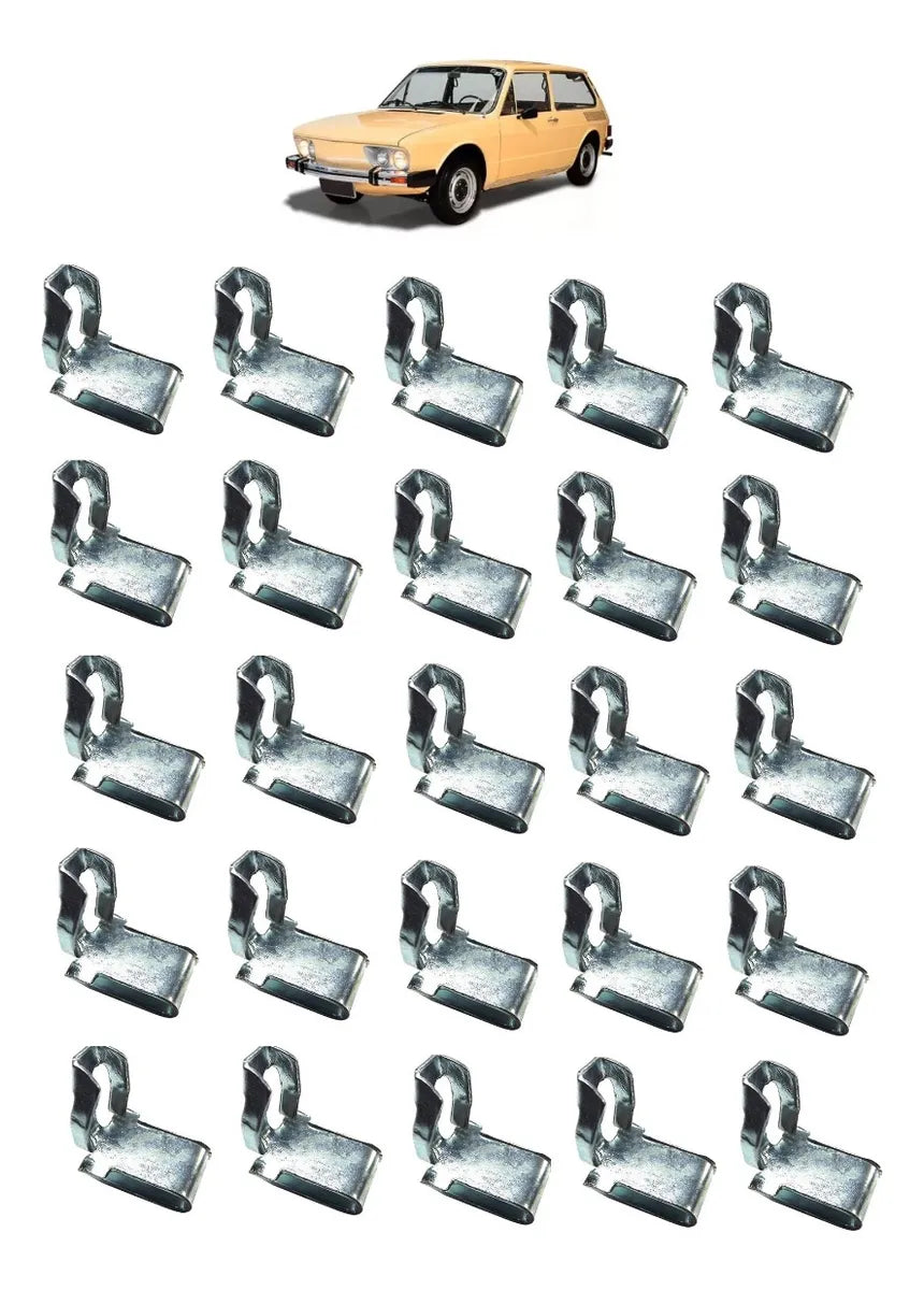 Kit of Clips for Upholstery Brasilia Door, Upper Side Panel, Metal 100pcs