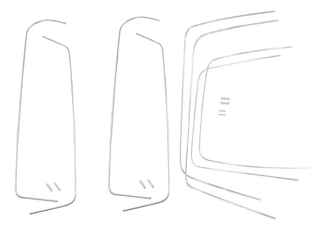 Anodized Aluminum Rubber Window and Glass Trim Kit, Brasília