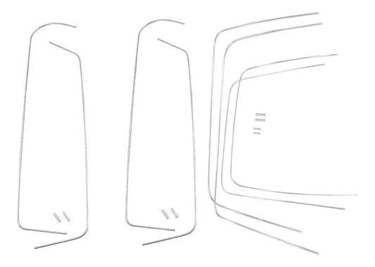 Anodized Aluminum Rubber Window and Glass Trim Kit, Brasília
