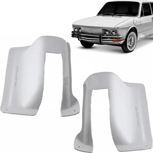 Pair of Rear Hatch Hinge Covers for Brasilia 73 Variant White
