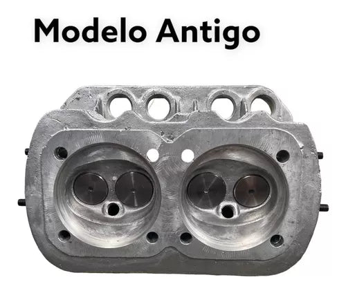 Par Cabeçote Fusca 1600 Antigo Montado Mkf 8 Haletas AIR COOLED MOTORES