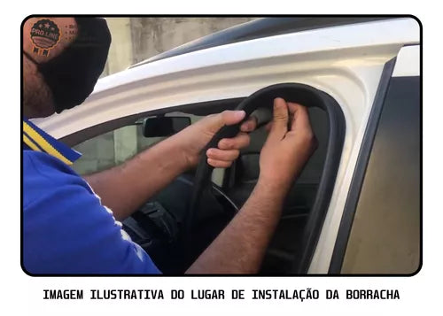 Kit Borracha 4 Portas Guarnição Volkswagen Brasília 1980