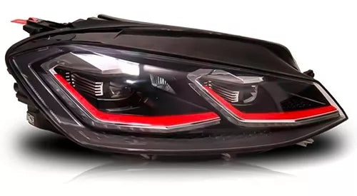 Par Farol Golf Gti Mk7.5 2018 2019 Friso Vermelho Com Led