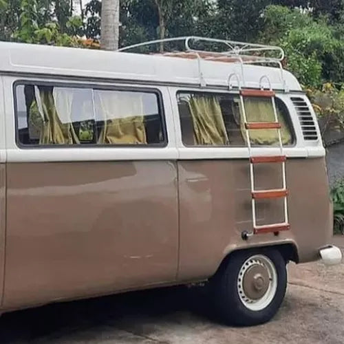 Escada Bagageiro Vw Kombi Madeira Corujinha Clipper Premium