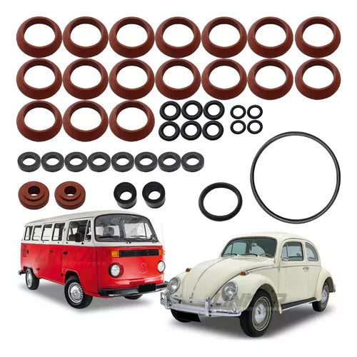 Kit Vedação Capa Tucho Radiador Voalnte Motor Fusca Kombi Tl ORIGINAL AIR COOLED