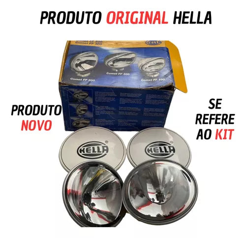 Kit Farol Milha Auxiliar Fusca Jeep Kombi Original Hella