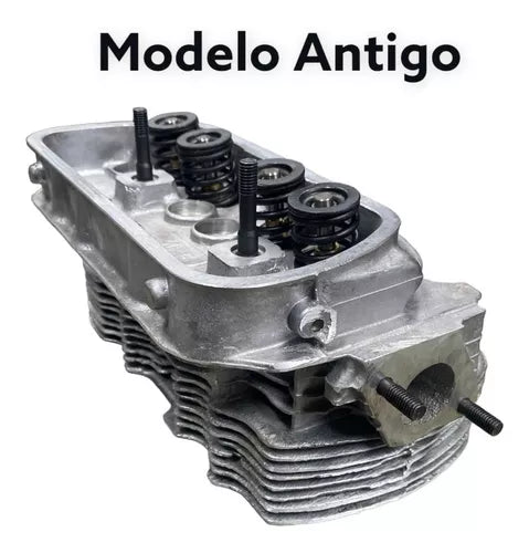 Par Cabeçote Fusca 1600 Antigo Montado Mkf 8 Haletas AIR COOLED MOTORES