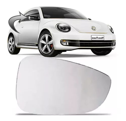 Lente Retrovisor Beetle Ano 2013 2014 2015 2016 2017 Direito Com Base E Aquecimento Térmico