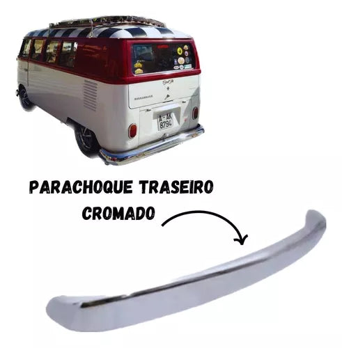 Par Para-choques Cromado Kombi Clipper 76 77 78 79 80 VW LINHA KOMBI BUS