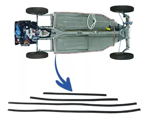 Borracha Guarnicao Chassis Carroceria Acessórios LINHA VW ARCOOLED