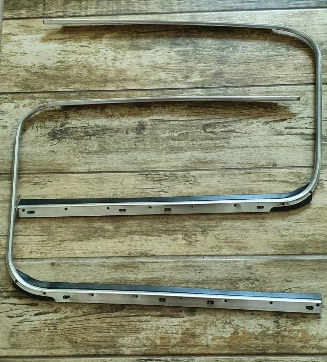 Par de friso portas Beetle Alemã modelo 1952 a 1966 