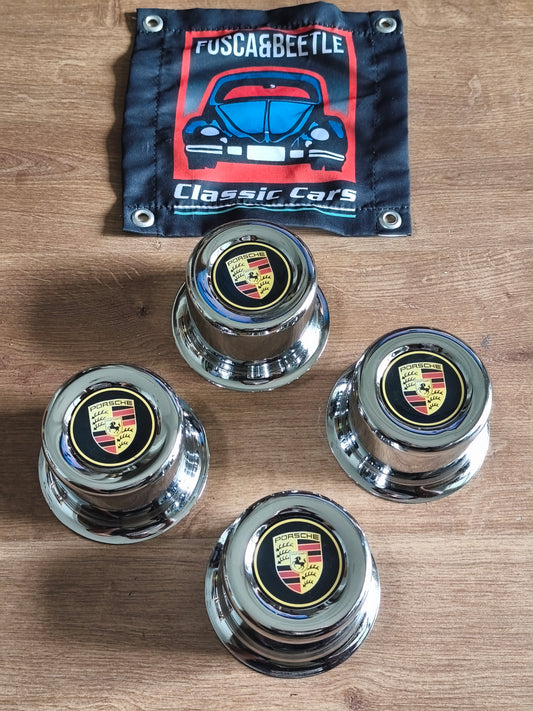4 Hubcap Wheel Beetle Brasília Kombi Porsche Aluminum