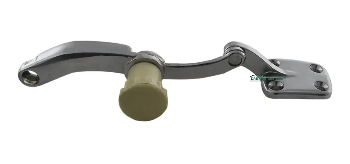 Windows latch for VW Beetle tilting windows (ivory button), ( pair ),  & Atemis brand. For Safari windows pop out