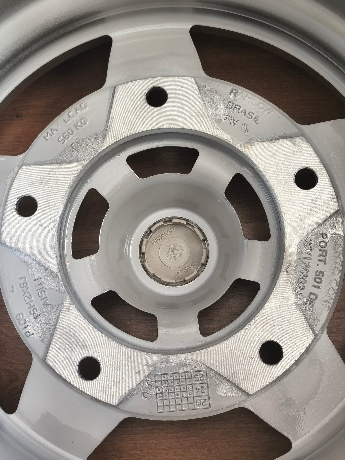 Set of 15-inch Castelinho wheels for VW Beetle, 6 inches wide, 5x205 bolt pattern, classic wheels.