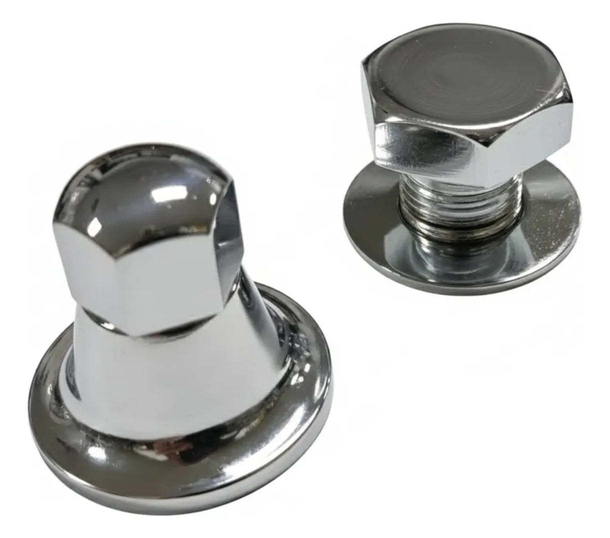 Chrome nut and spacer for alternator & nut crankshaft/generator for VW Buggy, Ghia Thing, Trike