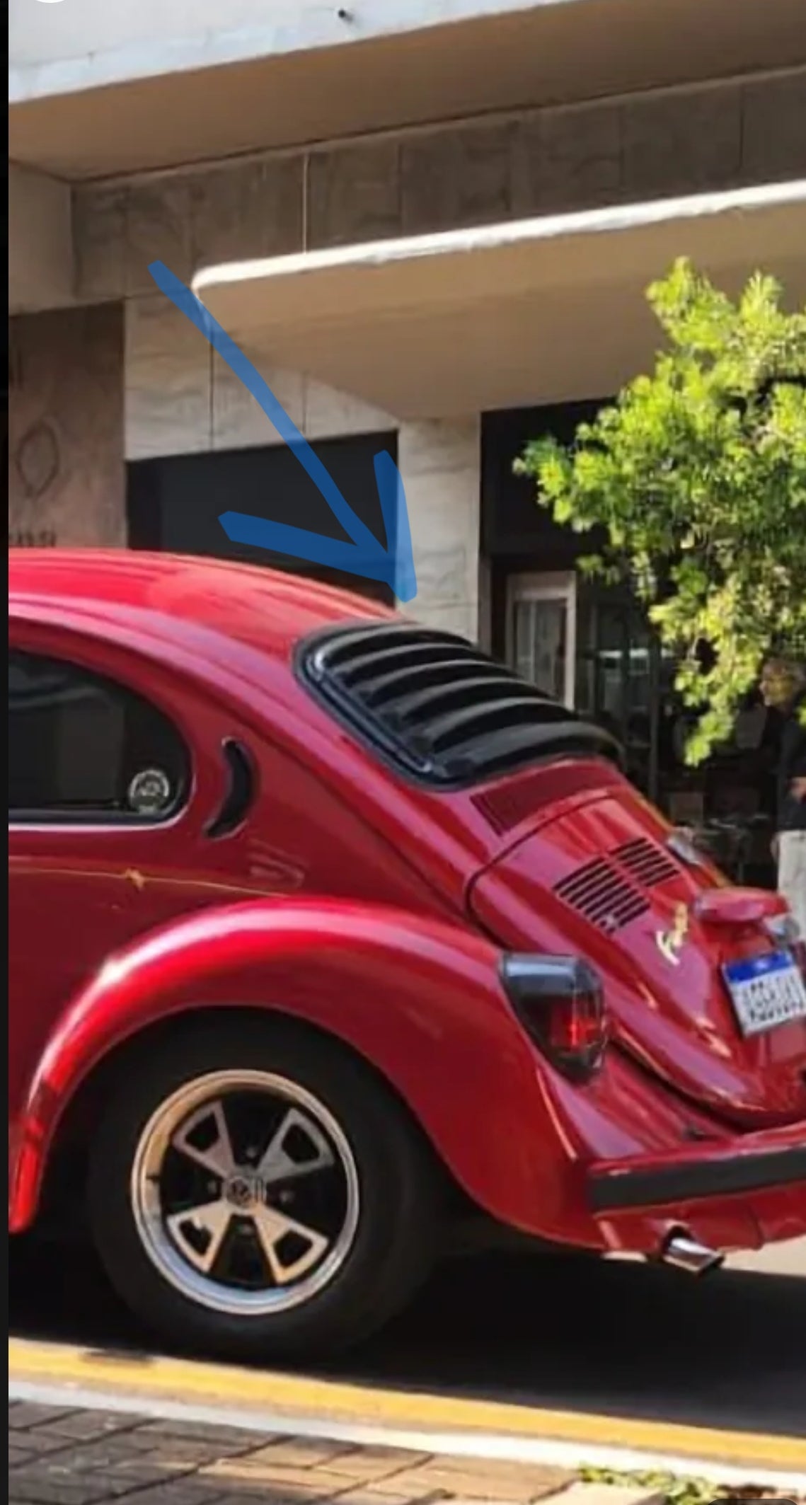 Volkswagen Beetle air-cooled  1pce ABS Rear Window Louver