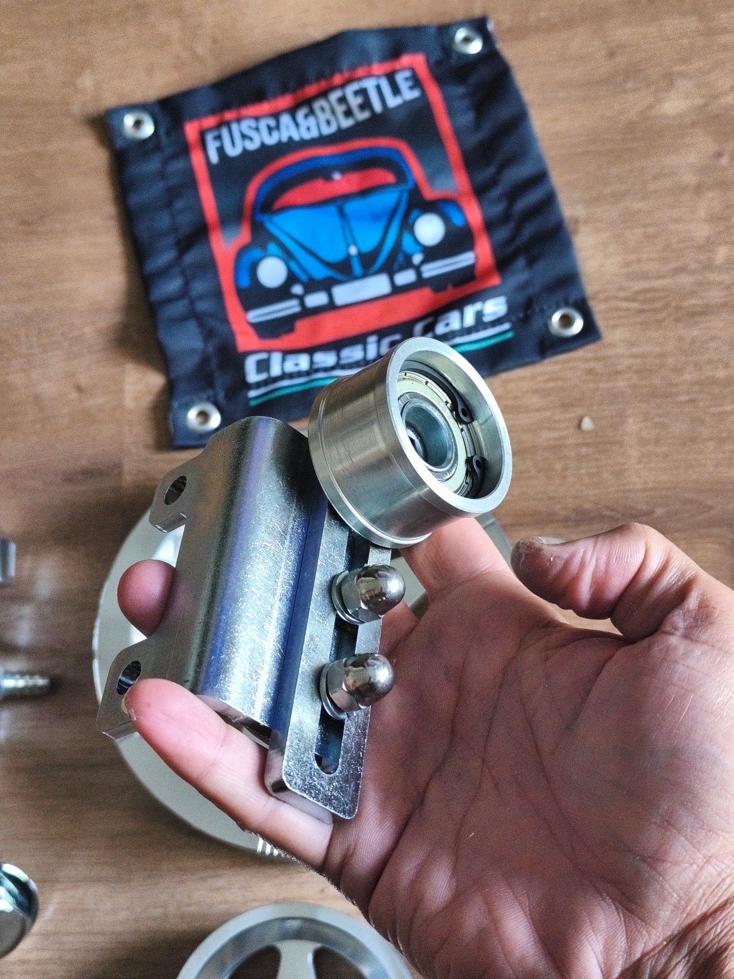 Aluminum Pulley Kit Poly V Engine Beetle AIR COOLED 1300-1302-1303 AIR COOLED ENGINES ONLY FITS ALL