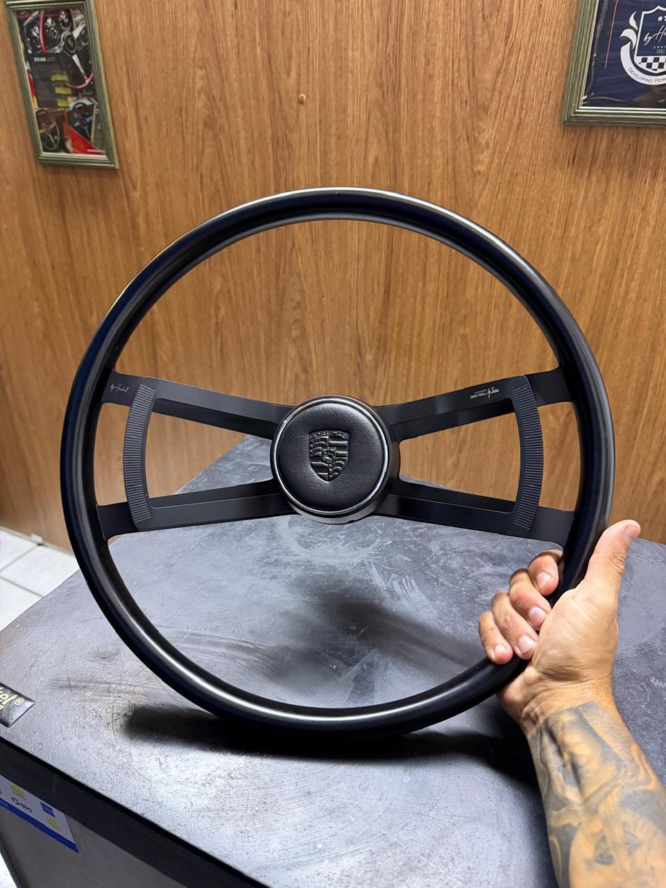 Steering wheel ( Black stone) Hinkel 711 Porsche