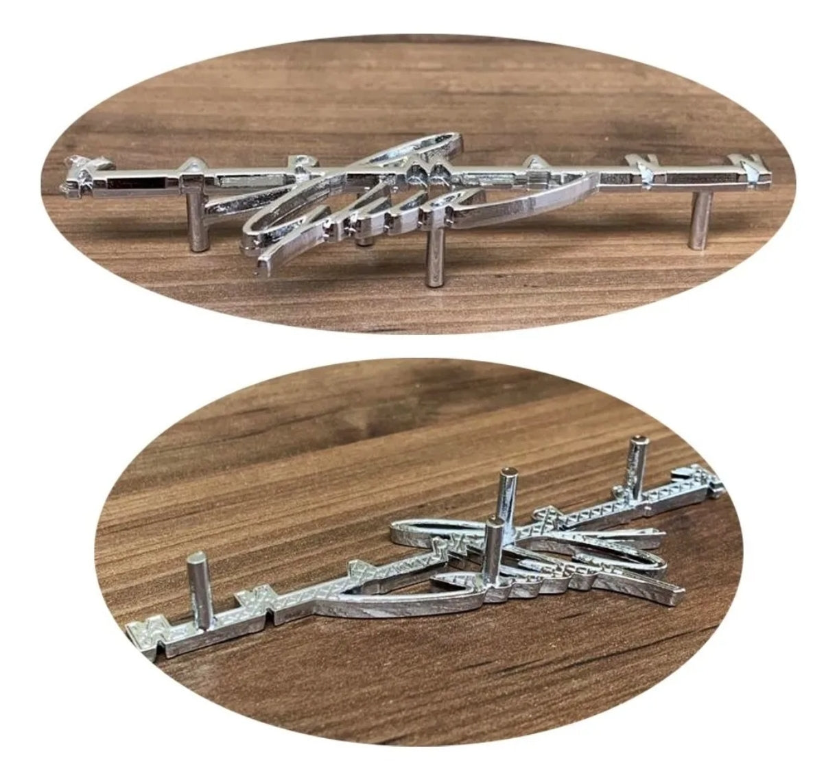 Karmann Ghia glove compartment panel emblem