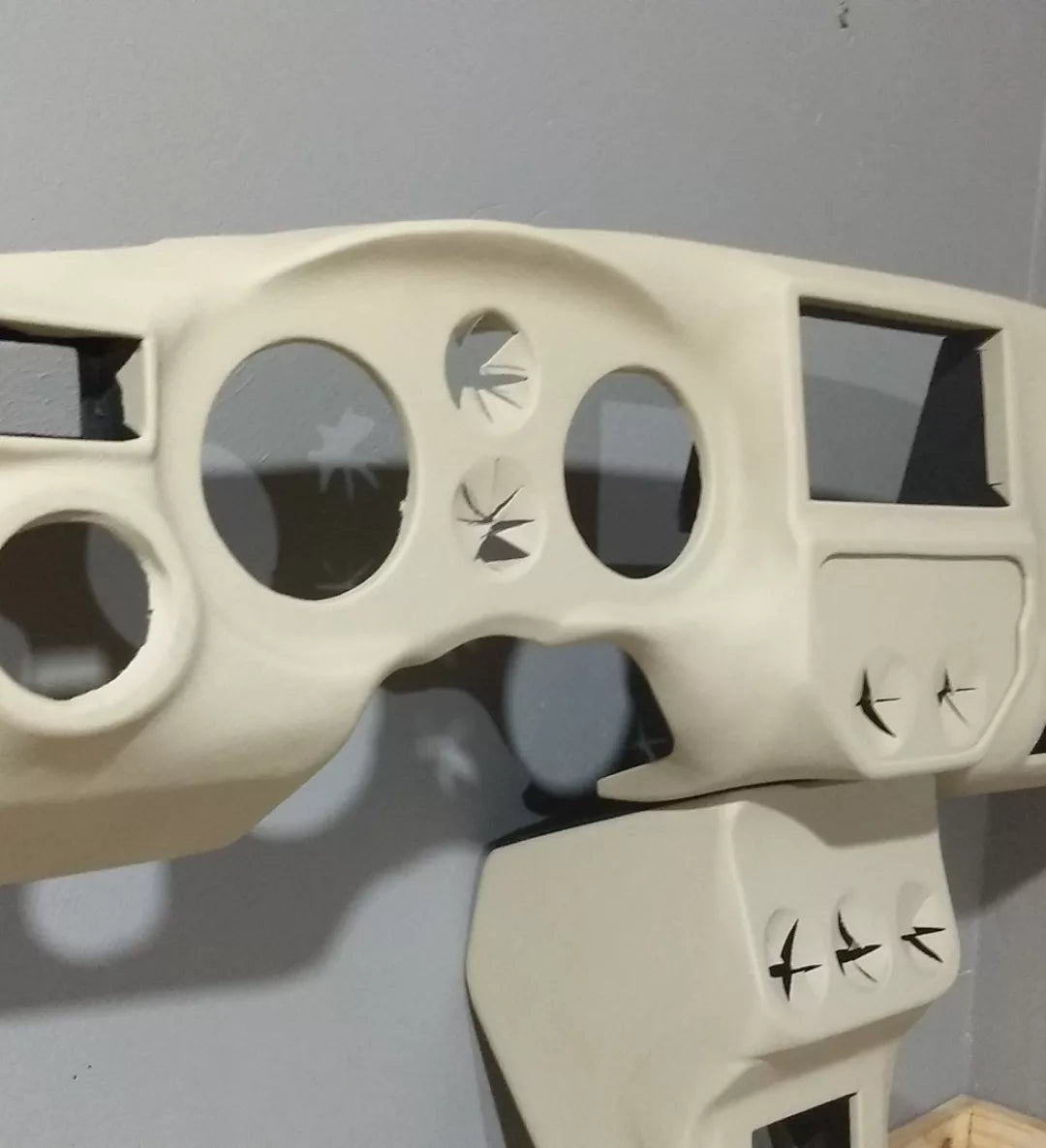 Complete VW Beetle dashboard with center console - Handmade - Wooden Art