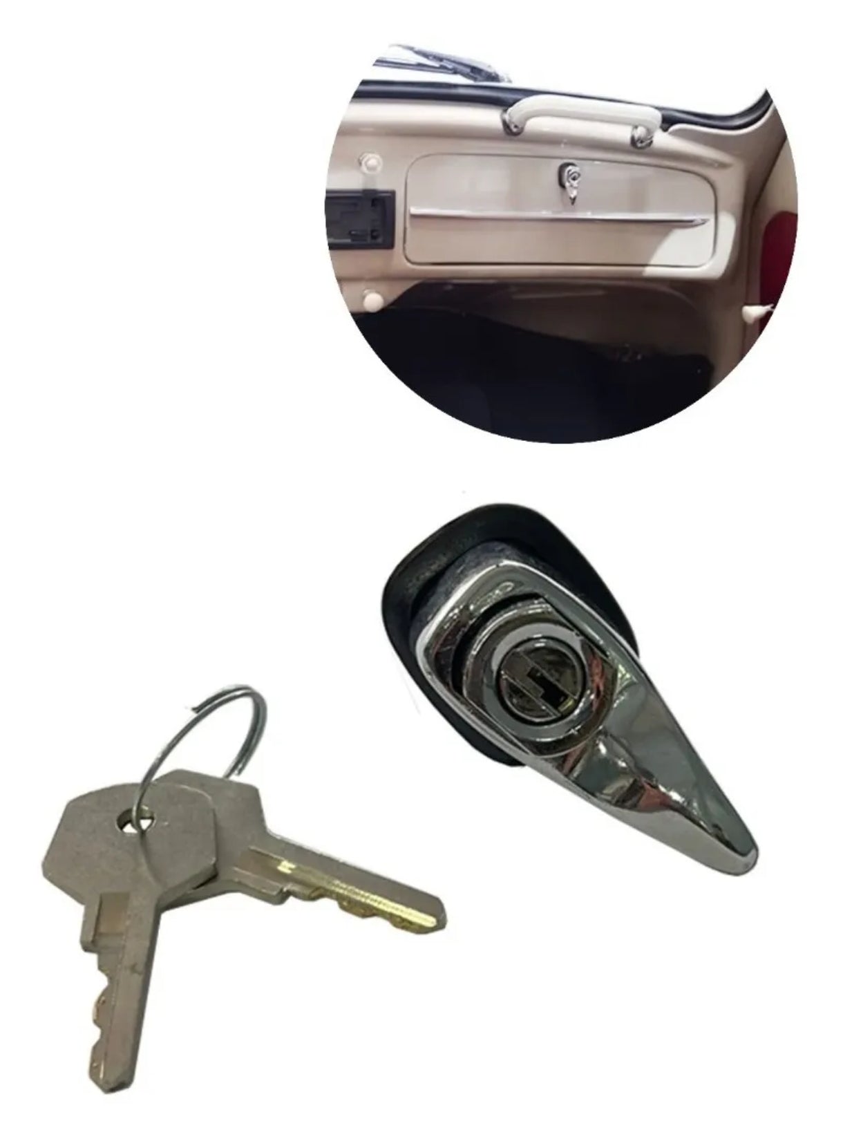 AirCooled Type 1 Glove Box Latch W/ Key  55-67  Prt# 111837131L