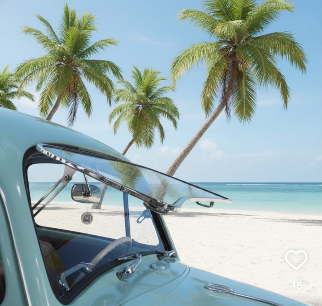 VW Bug Front Safari Window Beetle 1966-1973 (without GLASS)