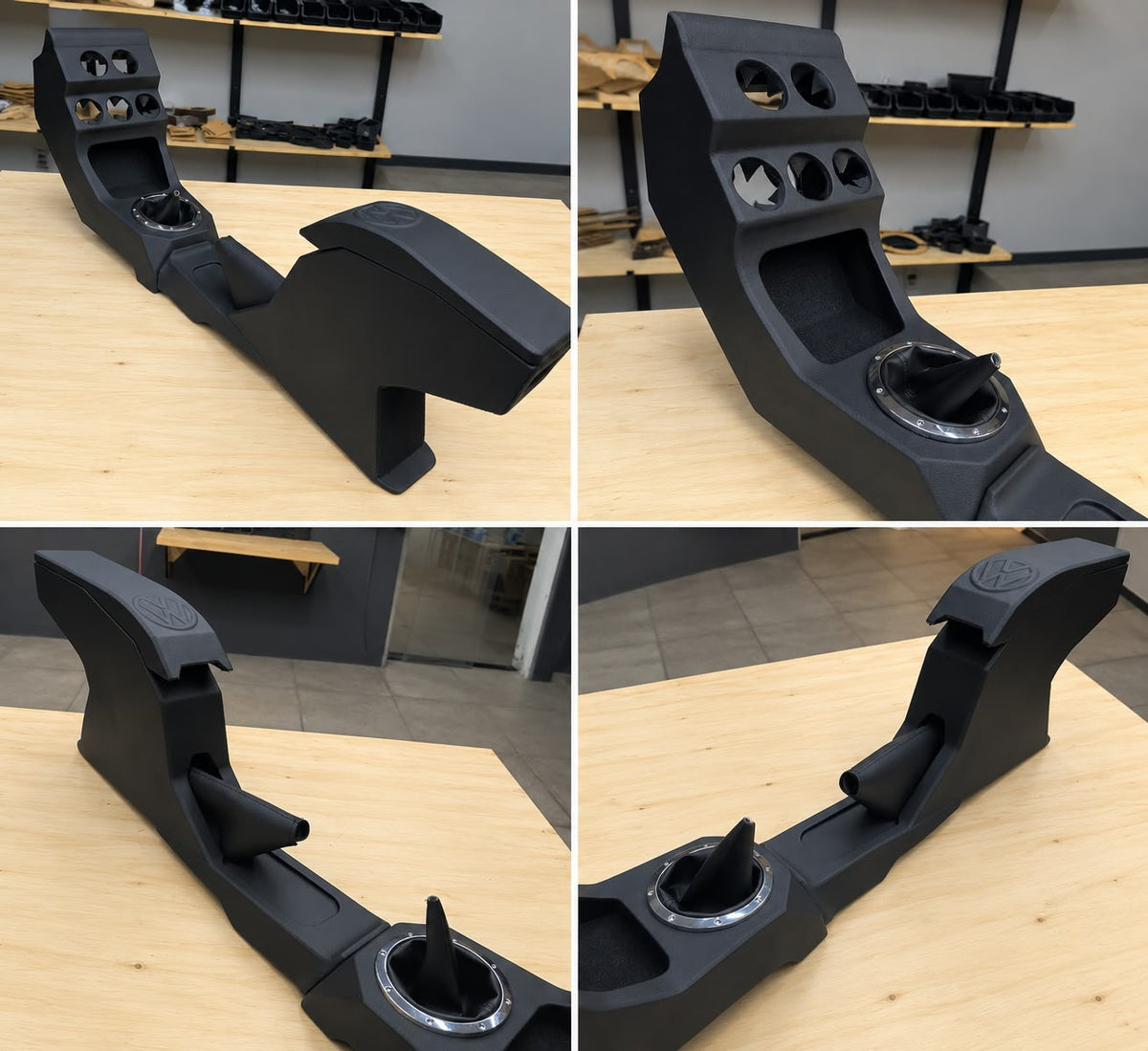 Center Console 1300 VW Beetle - wooden ART - Black colour