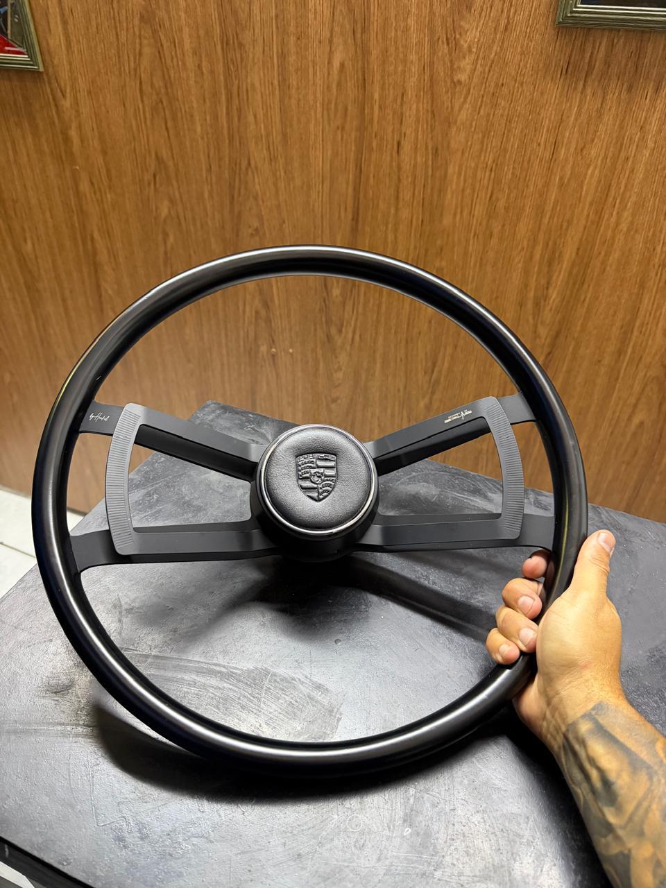 Steering wheel ( Black stone) Hinkel 711 Porsche