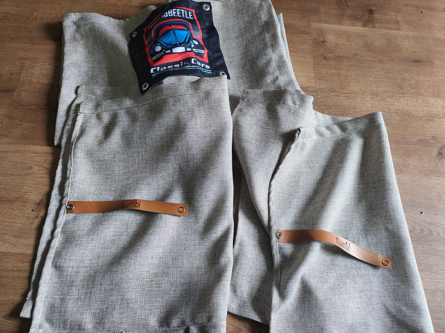 Set of curtains for VW Kombi vans up to 1975 (Corux model, Vovozinha model) and Kombi Clipper models up to 1996 low roof model