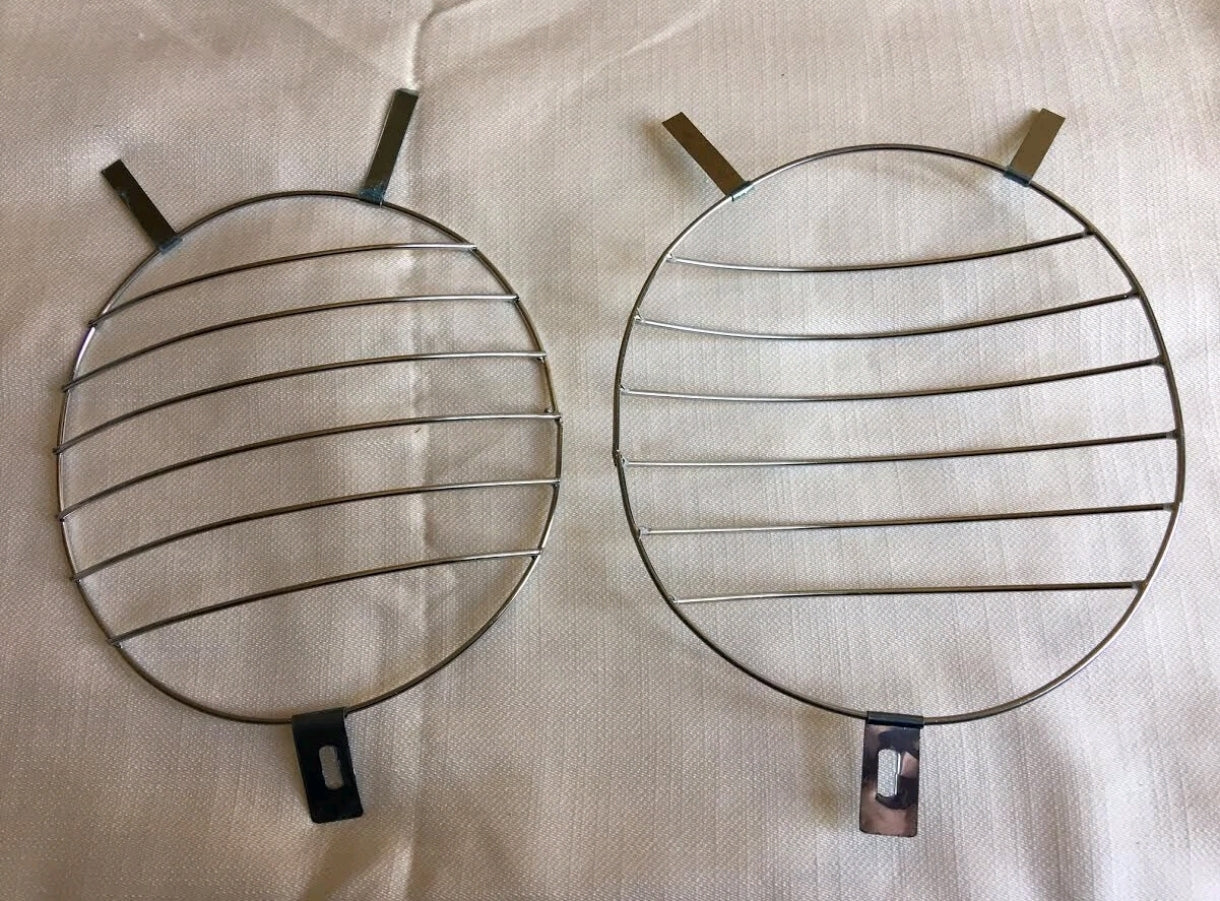 Pair of VW BUG T1 T2 headlight grilles, 2 pieces, rock protection grilles for BUS Beetle -67 - 75